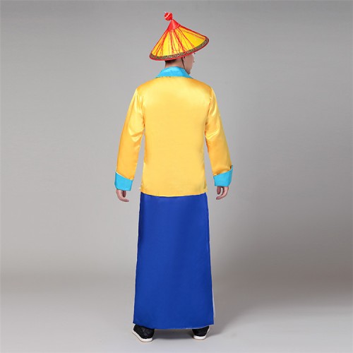 Men's Chinese ancient Qing dynasty guard  cosplay costumes photography stage performance ancient official uniforms 